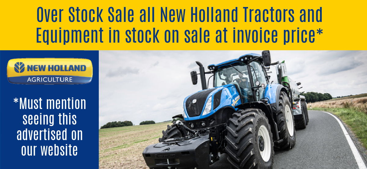 new holland over stock sale